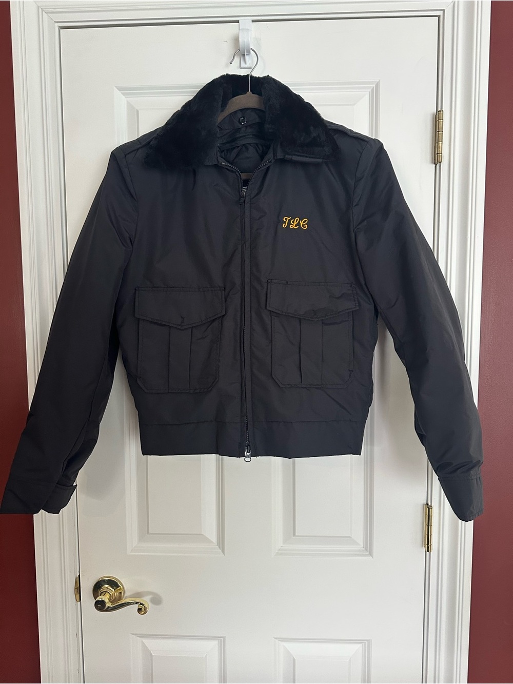 Unisex small Elbeco Jacket with removable Fur Collar and quilted liner excellent